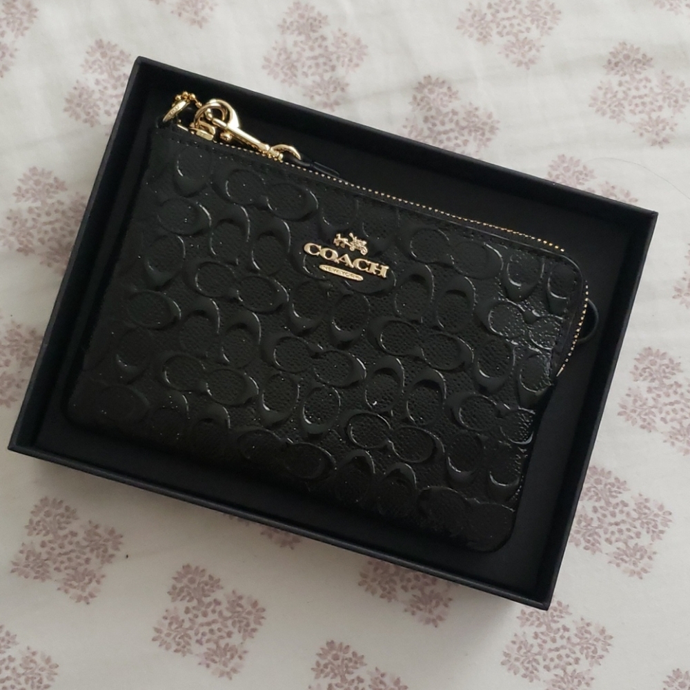 Black Coach Wristlet